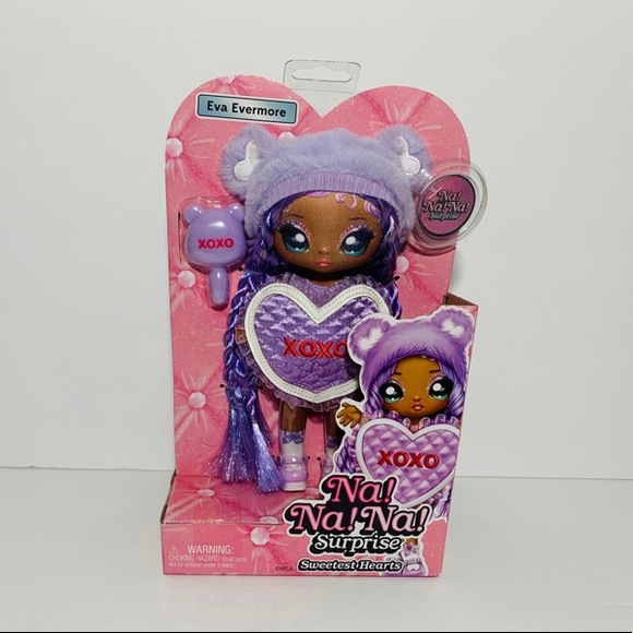 🆕 Na Na Na Surprise Eva Evermore Purple Teddy Bear-Inspired 7.5" Fashion Doll - Picture 5 of 8